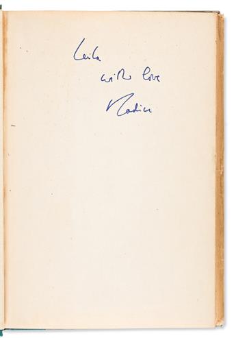 Gordimer, Nadine (1923-2014) A World of Strangers, Signed and Inscribed First Edition.